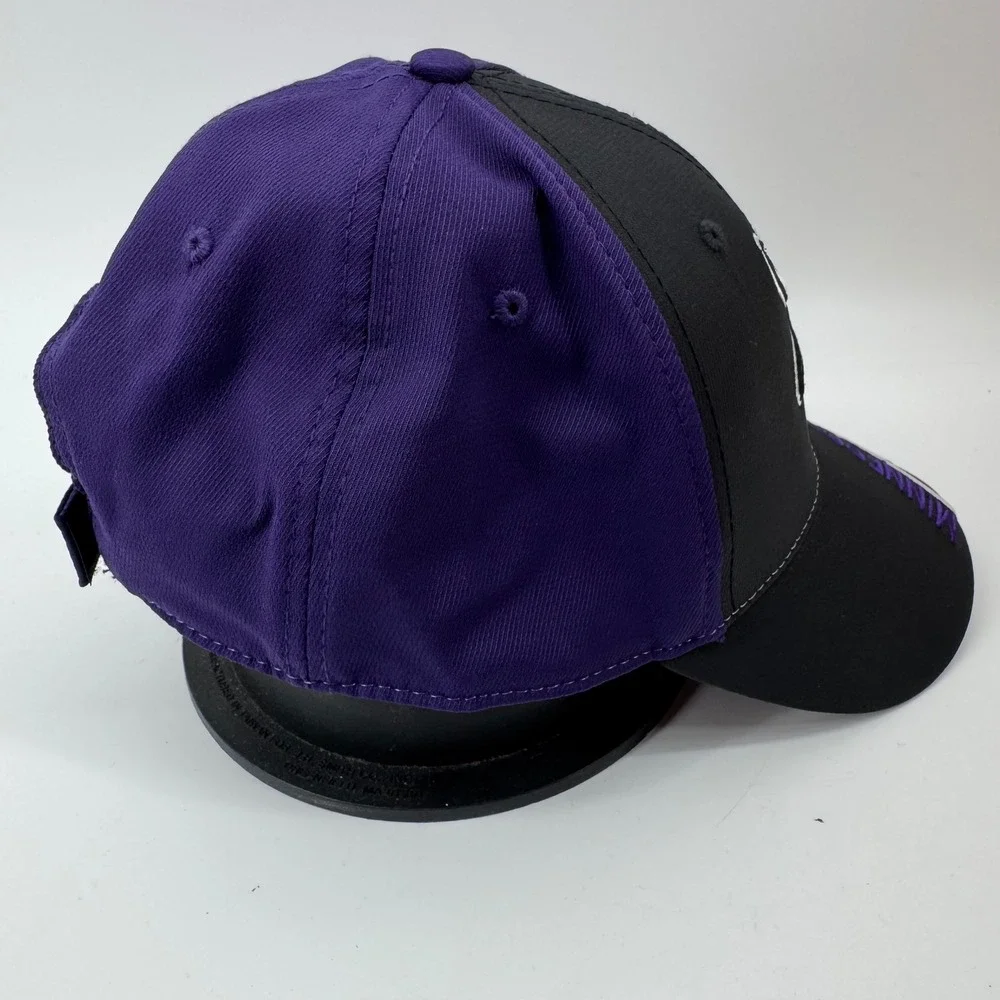 Minnesota Vikings 47 Brand NFL Hat Purple‎ Black Adjustable OSFA Baseball Cap